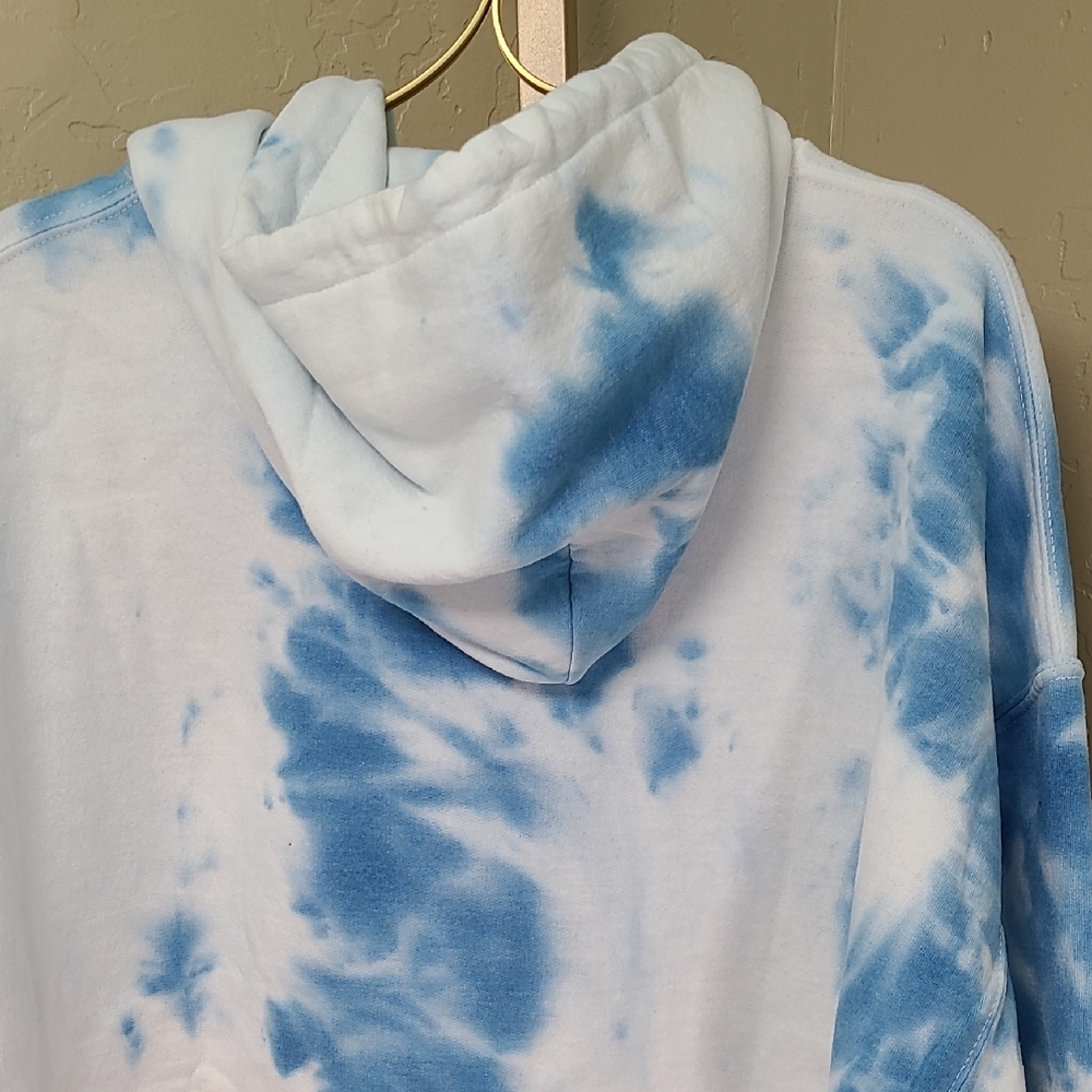 Cup Noodles X Hello Kitty Blue Pink White Tie Dye Cup Noodles Hoodie XL - Picture 9 of 14
